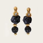 VANINA Rosette Earrings e-rosette-2_black_