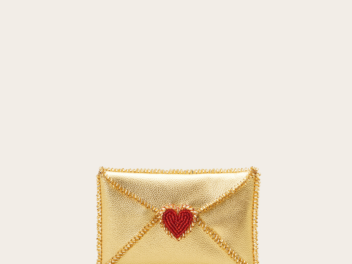 VANINA Love Letter Clutch clutch-love letter leather_gold_