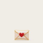 VANINA Love Letter Cardholder cardholder-love letter_off white satin_