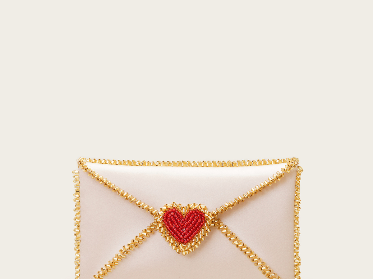 VANINA Love Letter Clutch clutch-love letter_off white_