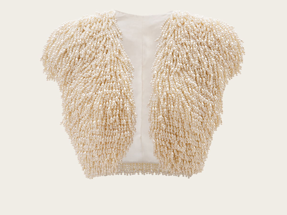 VANINA Cascade De Caresse Vest vest-cascade de caresse_white_xl