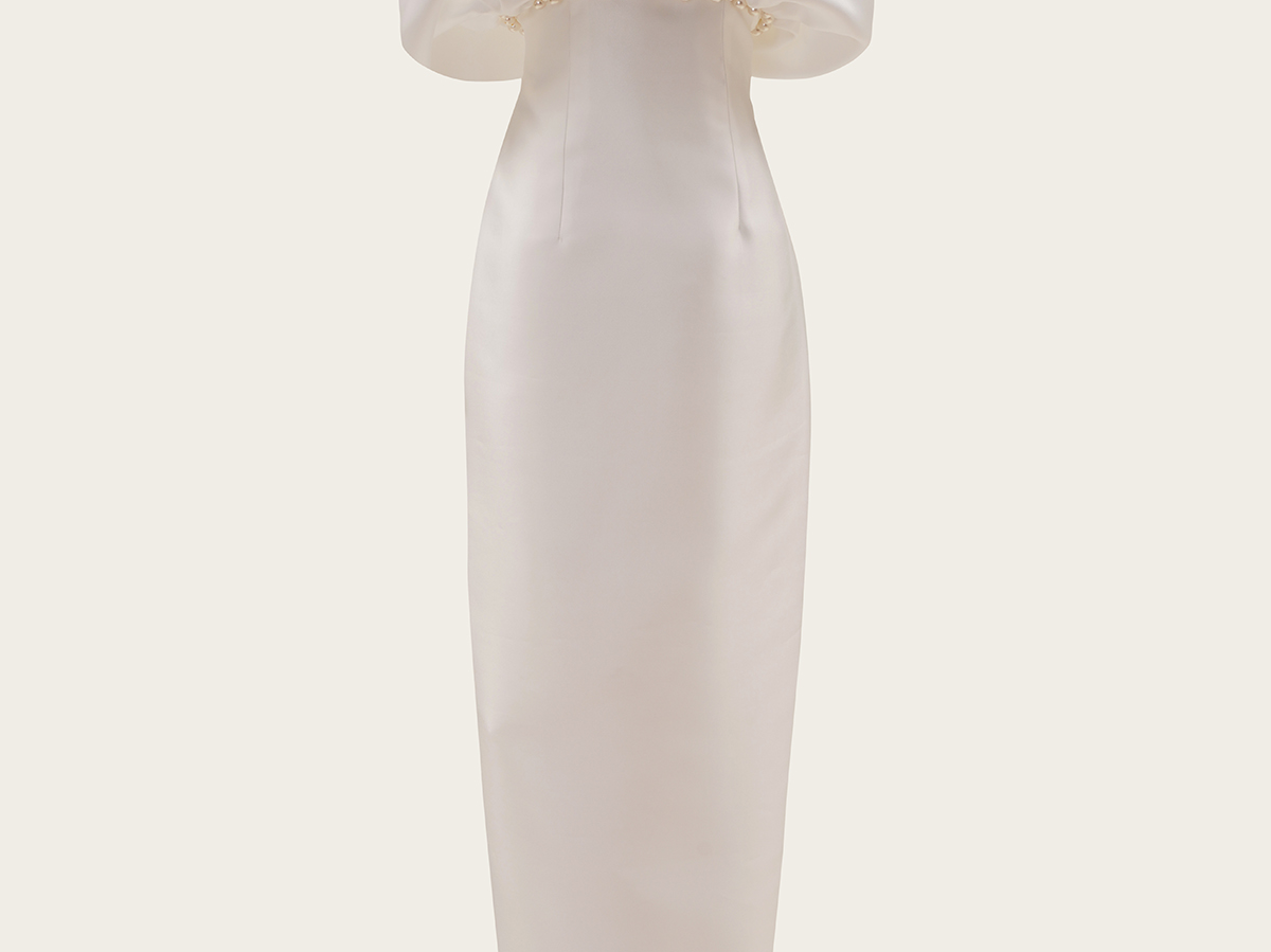 VANINA Shell Pearl Dress dr-shell pearl_white_xl