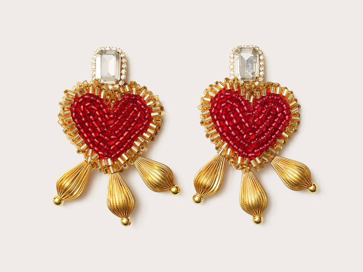 VANINA Love Letter Earrings e-love letter-3_red_