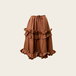 VANINA Crepuscule Mini Skirt sk-crepuscule-mini_brown_u