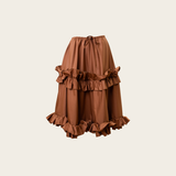 VANINA Crepuscule Mini Skirt sk-crepuscule-mini_brown_u