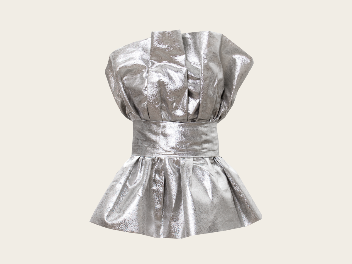 VANINA Shell Bustier bus-shell_silver organza_l