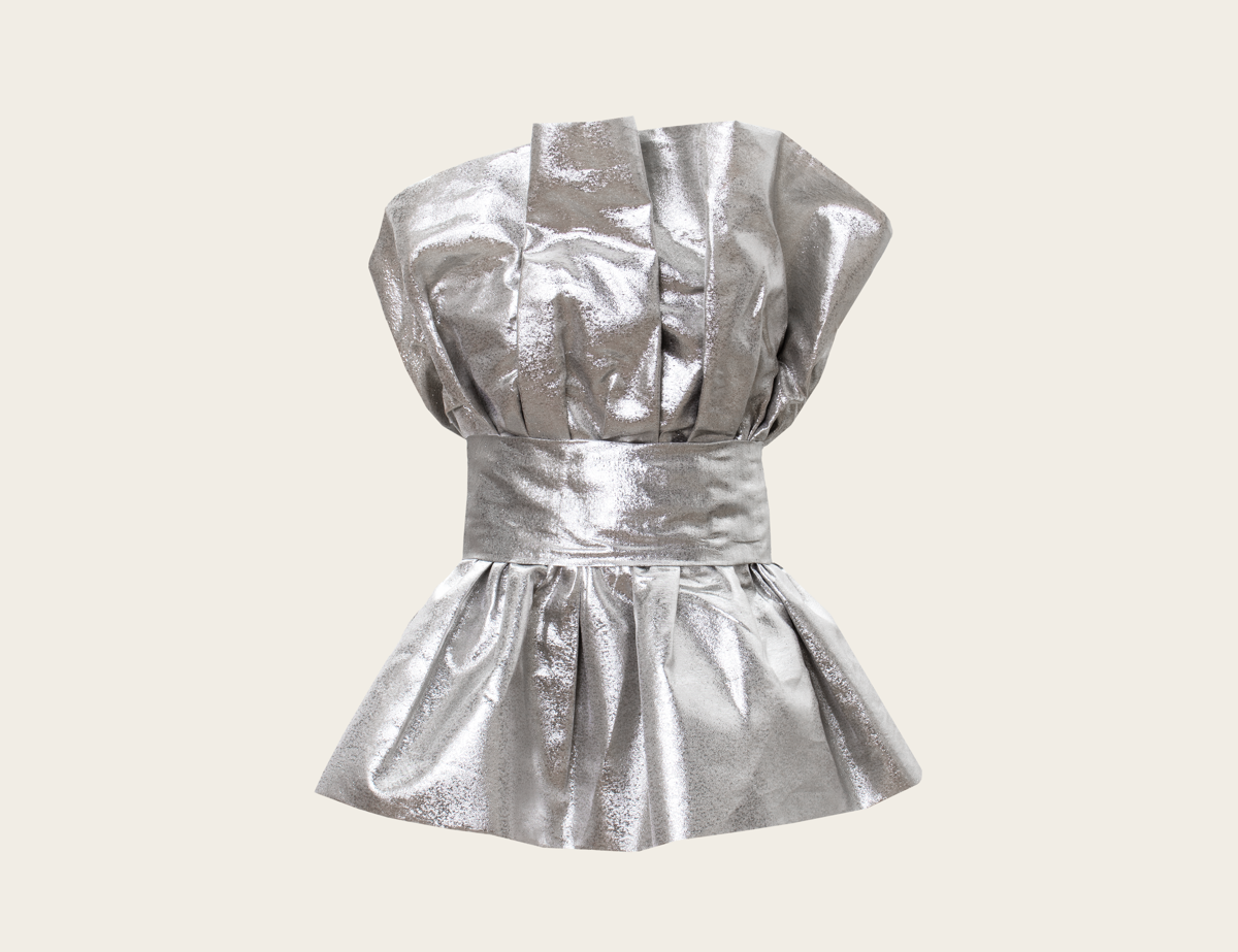 VANINA Shell Bustier bus-shell_silver organza_l