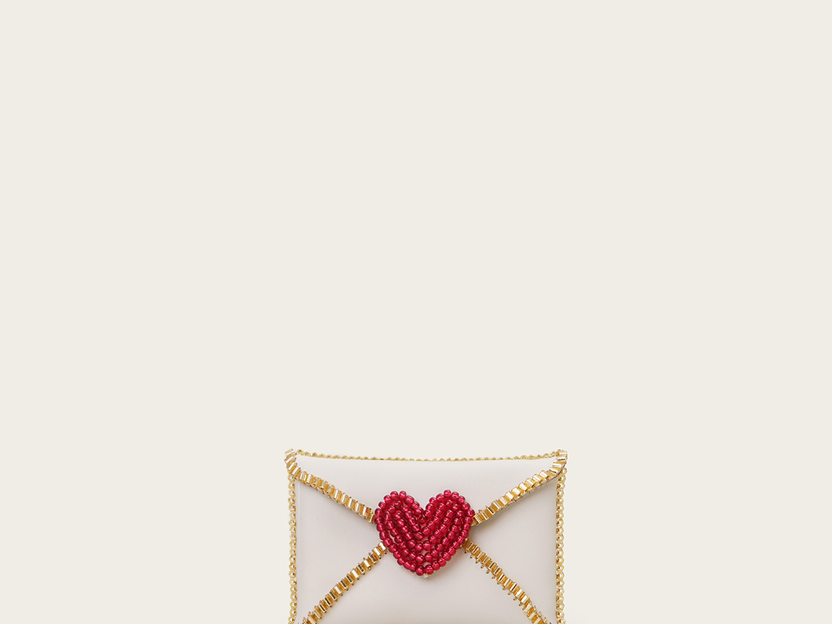 VANINA Love Letter Cardholder cardholder-love letter_off white leather_