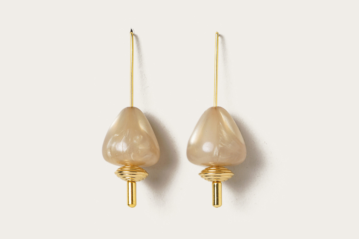 VANINA Holiday Earrings e-holidays-2_gold cone and gold_