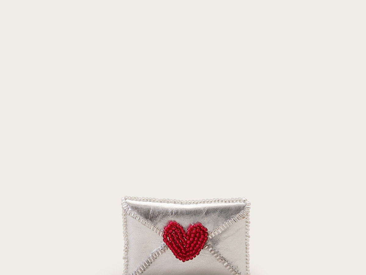 VANINA Love Letter Cardholder cardholder-love letter_silver leather_