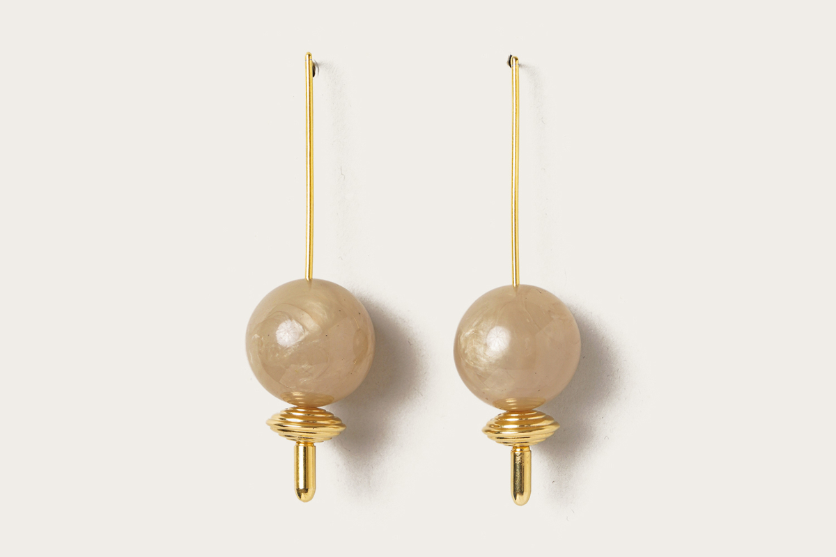 VANINA Holiday Earrings e-holidays-2_gold sphere and gold_