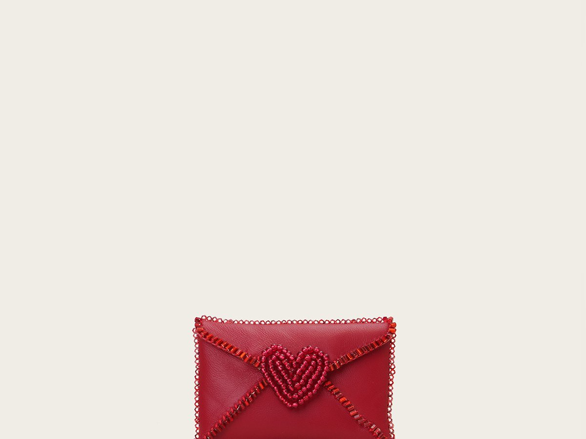 VANINA Love Letter Cardholder cardholder-love letter_red leather_